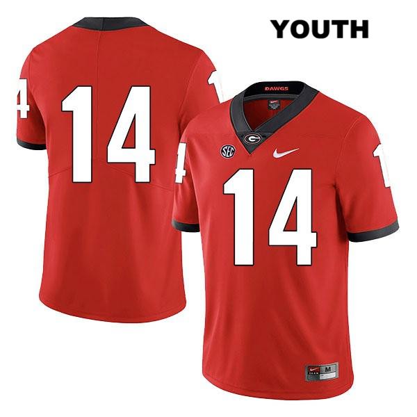 Georgia Bulldogs Youth DJ Daniel #14 NCAA No Name Legend Authentic Red Nike Stitched College Football Jersey OBG7756DT